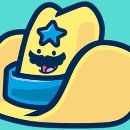 Oversized Foam Cowboy Hat | DangerHuskie by Nick Volkert An oversized foam cowboy hat sporting a sweet mustache.